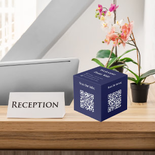 Cubo Bienvenida códigos QR info hotel restaurante mesa 