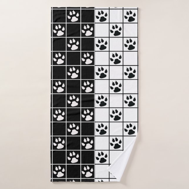 Cubo blanco negro de cristal de ventana retráctil (Toalla de baño)