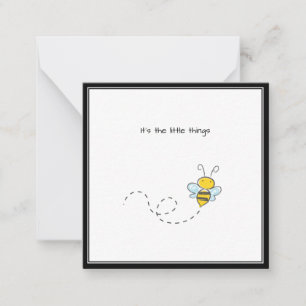 Cubo Bumble Bee Gracias Mini Tarjeta De Nota