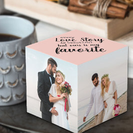 Cubo Cada historia de amor es hermosa para un Boda