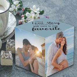 Cubo Cada historia de amor es hermosa Personalizado 4.