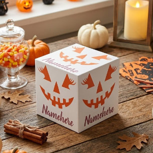 Cubo Calabaza de Halloween personalizada femenina Jack