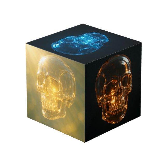 Cubo Calaveras sonrientes (Angulo reverso)