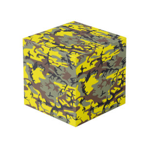 Cubo Camuflaje amarillo y marrón, ejército