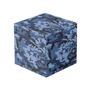 Cubo Camuflaje azul marino, militar, ejército