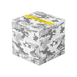 Cubo Camuflaje Gris de Nieve de Invierno Personaliza tu