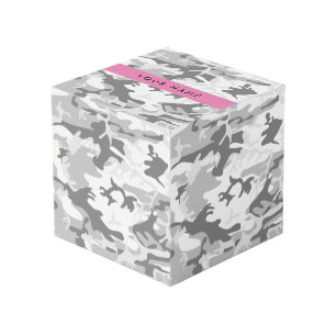 Cubo Camuflaje Gris Nieve de Invierno Personaliza tu no