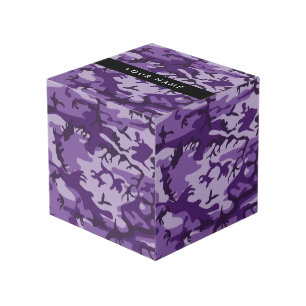 Cubo Camuflaje Morado Personaliza tu nombre
