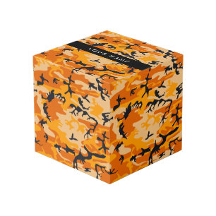 Cubo Camuflaje naranja Su nombre Personaliza