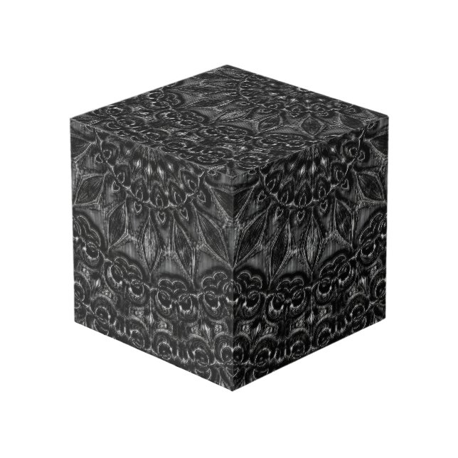 Cubo Carbón Mandala (Angulo Anverso)