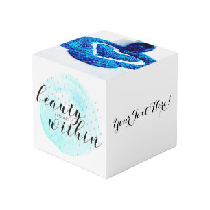 Cubo Cita de belleza acuarela