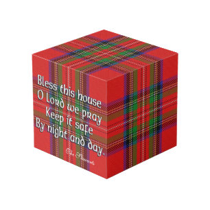Cubo Clan Stewart Tartan House Blessing