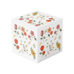 Cubo colección de flores