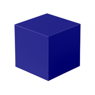 Cubo Color sólido de los azules marinos