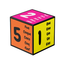 Cubo Colores y números