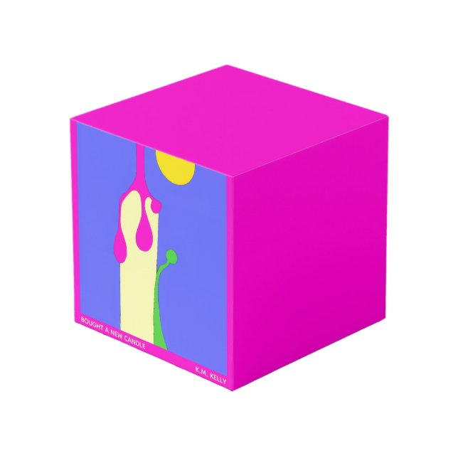 Cubo COMPRÉ UNA VELA NUEVA - Arte (Angulo Anverso)