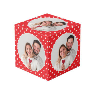Cubo Corazones Día de San Valentín Patrón de Amor Moder