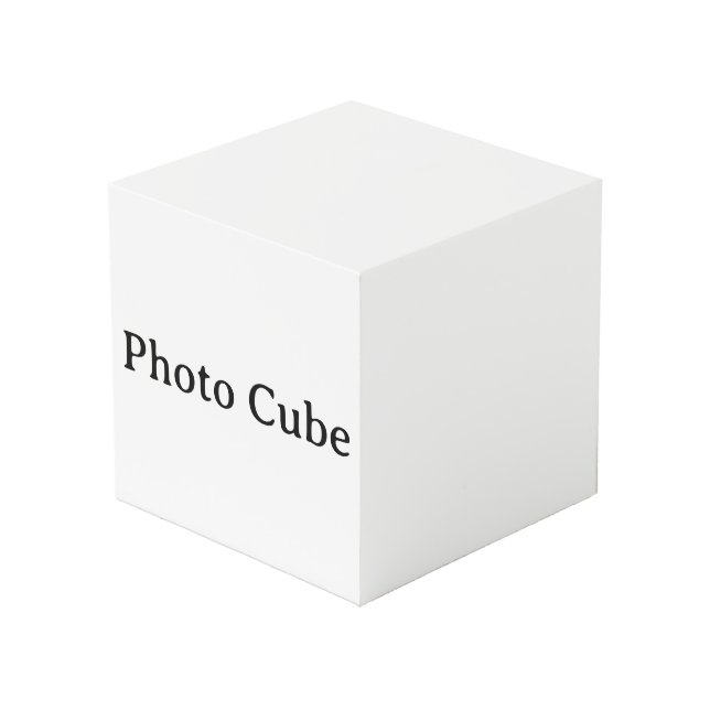 Cubo Crea tu propia foto personalizada simple de 4" (Angulo Anverso)