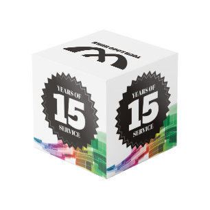 Cubo Curva técnica premio por el aniversario de los emp