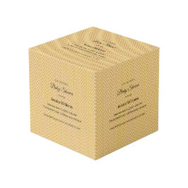 Cubo Cute Boho Baby Shower Género neutro, Personalizabl