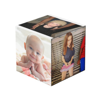 Cubo de encargo de la foto con la imagen y las