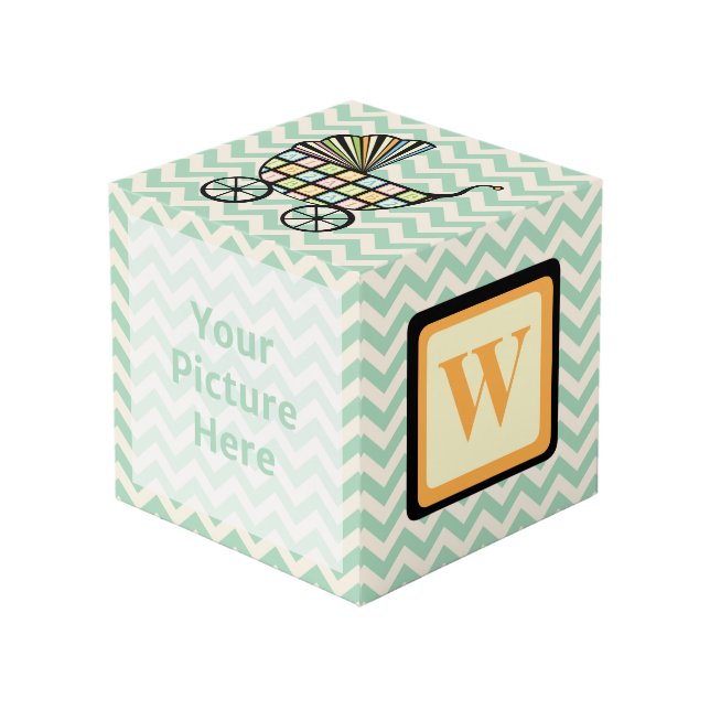 Cubo de foto de bebé bloqueador de bloques (Angulo Anverso)