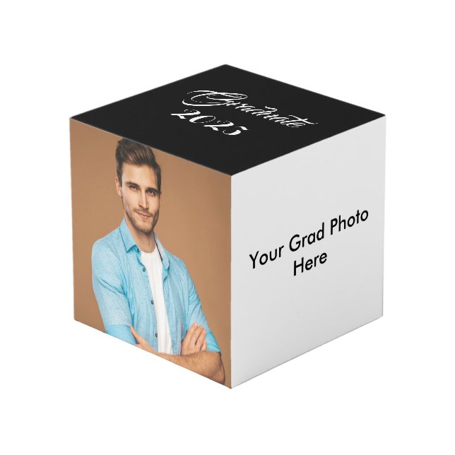 Cubo de foto del Personalizado Grad (Angulo Anverso)