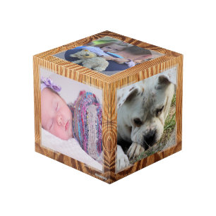 Cubo de Fotos - Marco de Madera Falsa - HAMbWG