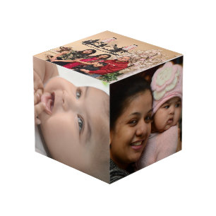 Cubo de Fotos Personalizadas Recuerdos Familiares