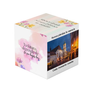 Cubo de fotos personalizado con recuerdos especial