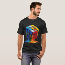 Cubo de fusión Rubix Camiseta básica oscura
