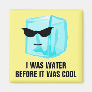 Cubo de hielo era agua antes de que fuera imán