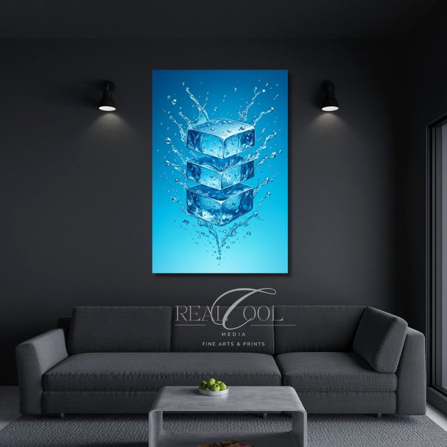Cubo de Hielo Flotante Salpicadura – Arte Digital  (Subido por el creador)