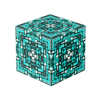 Cubo de imaginación de Neon-Cyan