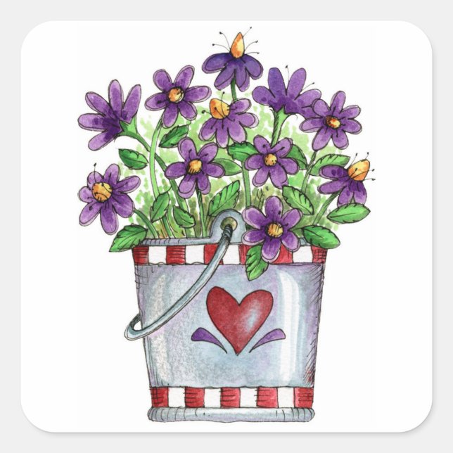 Cubo de leche - Pegatinas (Anverso)