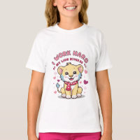 Cubo de león sonriente - Camiseta de león de bebé 