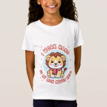 Cubo de león sonriente - Camiseta de león de bebé 