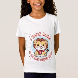 Cubo de león sonriente - Camiseta de león de bebé 