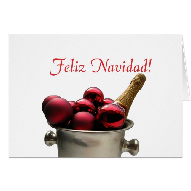 cubo de navidades españoles con champán (Anverso (Horizontal))
