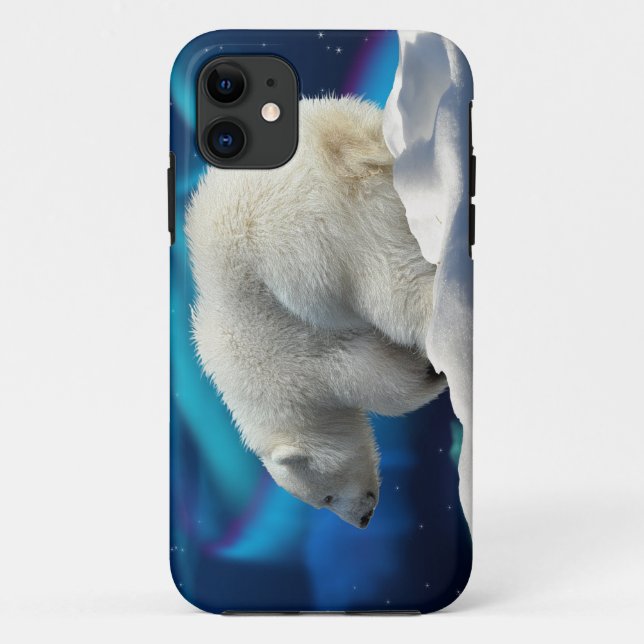 Cubo de oso polar y Funda Aurora para iPhone 5 (Reverso)