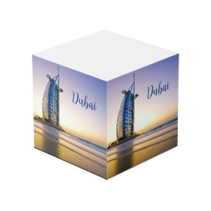 Cubo de papel de notas de Dubai Emiratos Árabes Un