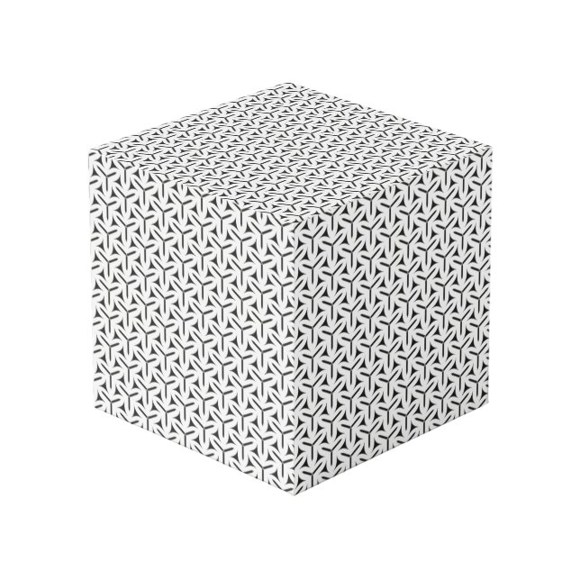 Cubo de patrón de aspas góticas (Angulo reverso)