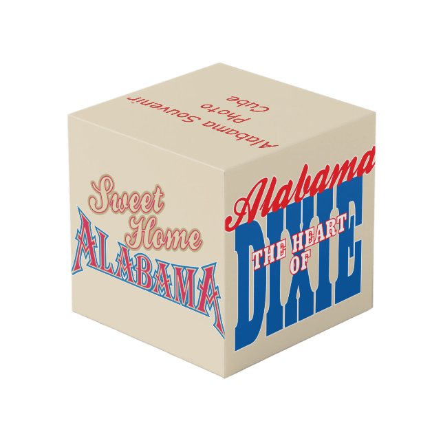 Cubo de souvenir de Alabama (Angulo reverso)