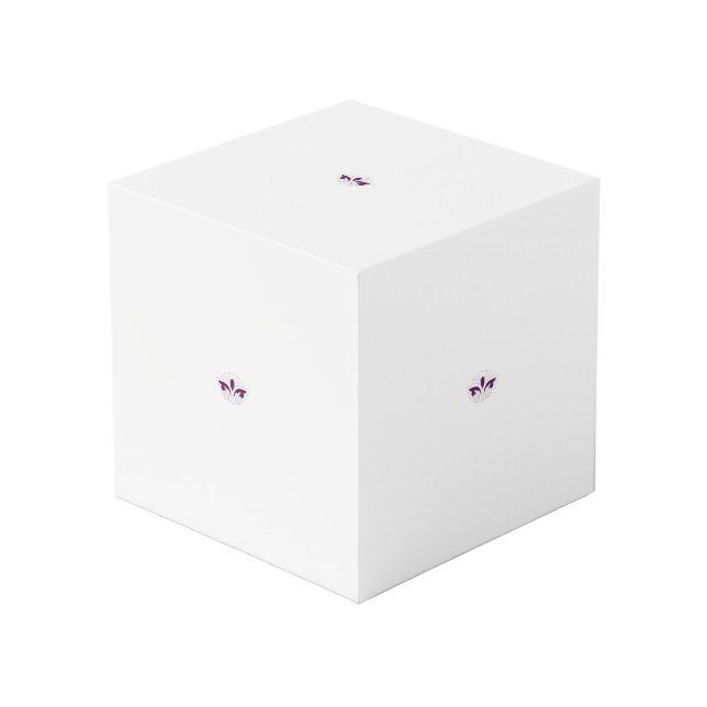 Cubo Decoración magenta Reddish (Angulo Anverso)