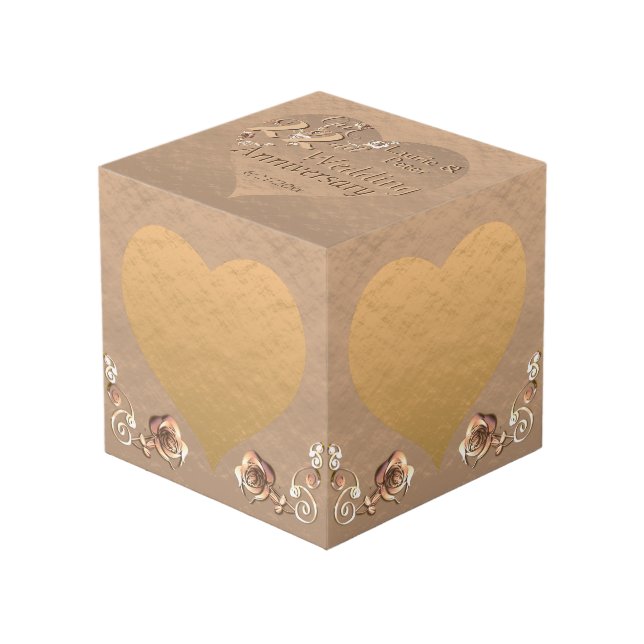 Cubo del 22° Aniversario del Boda (Angulo Anverso)