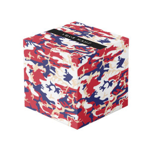 Cubo Día de la Independencia Camuflaje Su nombre Person