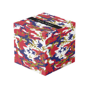 Cubo Día de la Independencia Camuflaje Su nombre Person