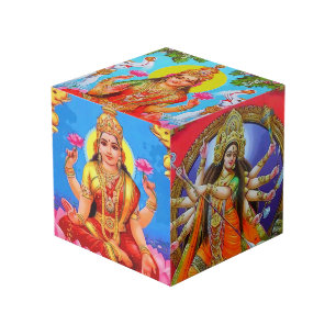 Cubo Diosas hindúes Lakshmi Durga Saraswati Gayatri