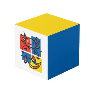 Cubo Divertido patrón de arte abstracto de Axolotl Piet