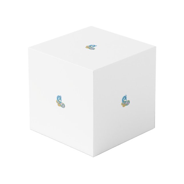 Cubo Dot, Sherpa Blue, Golden Sand Design (Angulo Anverso)
